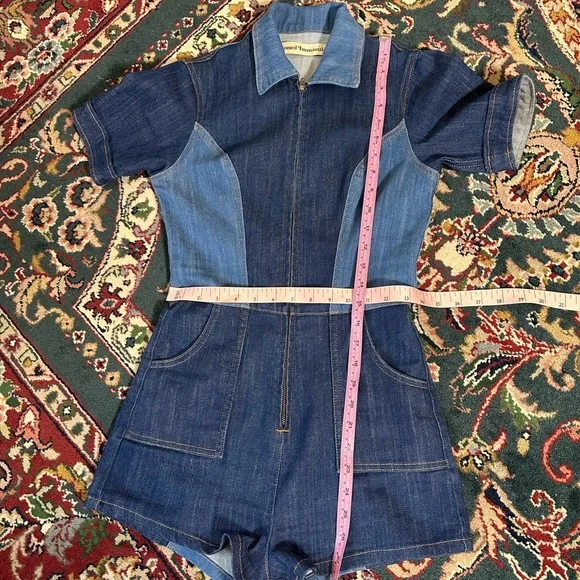 Stoned Immaculate Blue Jean Baby Romper. - Picture 5 of 12